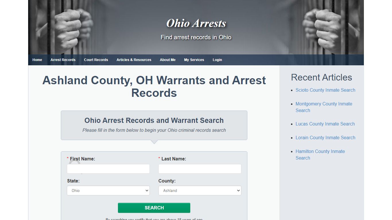 Ashland County, OH Warrants and Arrest Records - Ohio Arrests